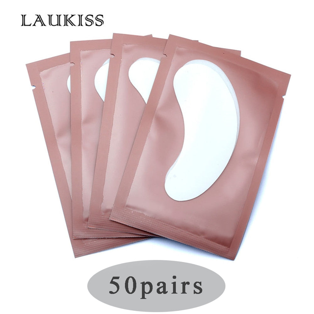 50/500/1000pcs Wholesale Hydrogel Eye Patch for Building Eyelash Extension Under Eye Pads Grafted Lash Stickers Beauty Tools