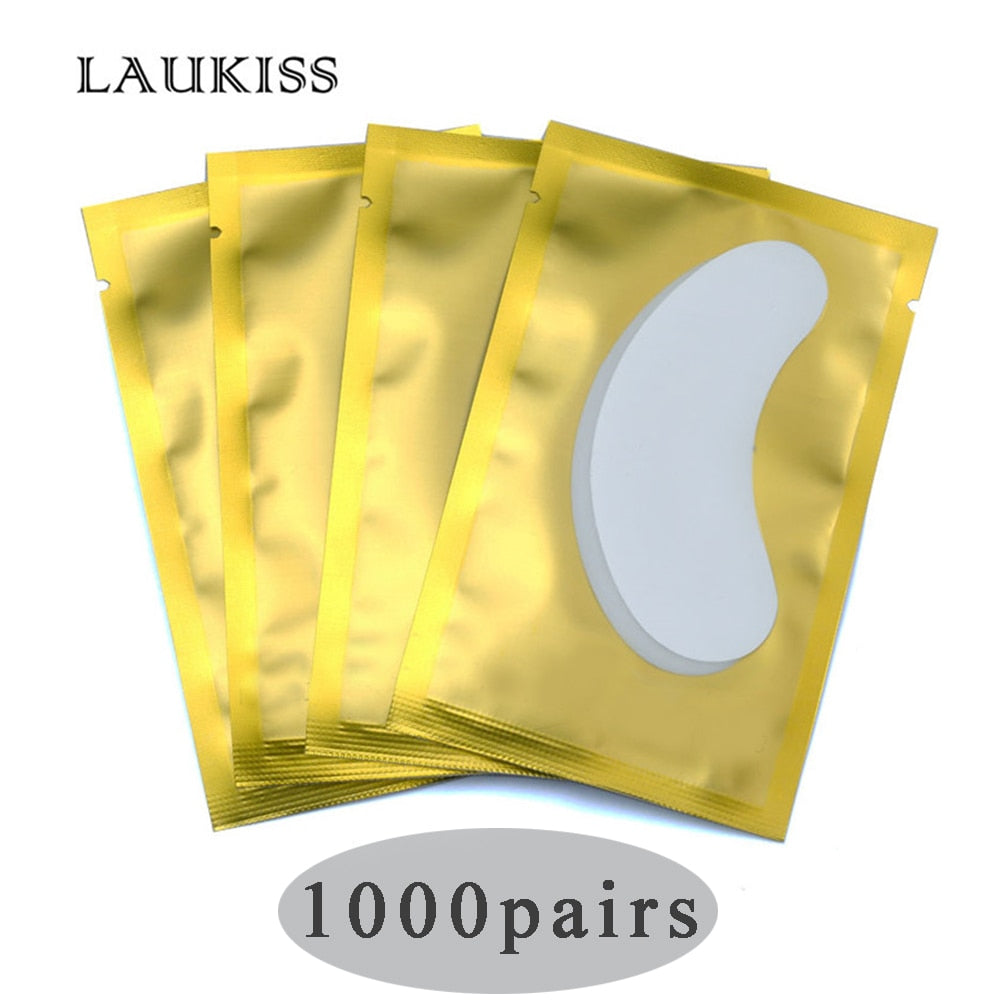 50/500/1000pcs Wholesale Hydrogel Eye Patch for Building Eyelash Extension Under Eye Pads Grafted Lash Stickers Beauty Tools