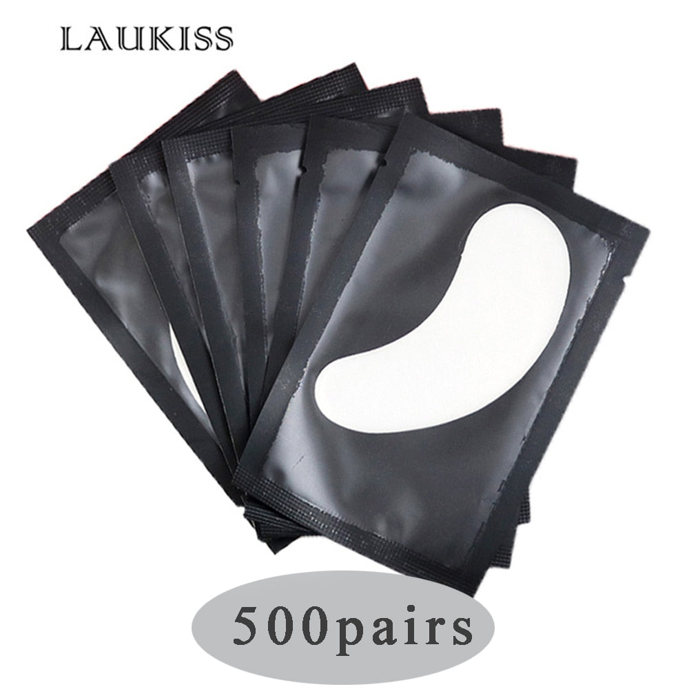 50/500/1000pcs Wholesale Hydrogel Eye Patch for Building Eyelash Extension Under Eye Pads Grafted Lash Stickers Beauty Tools