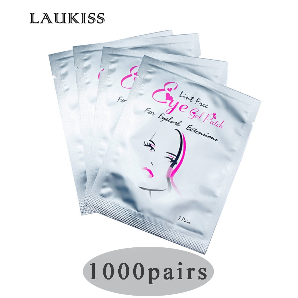 50/500/1000pcs Wholesale Hydrogel Eye Patch for Building Eyelash Extension Under Eye Pads Grafted Lash Stickers Beauty Tools